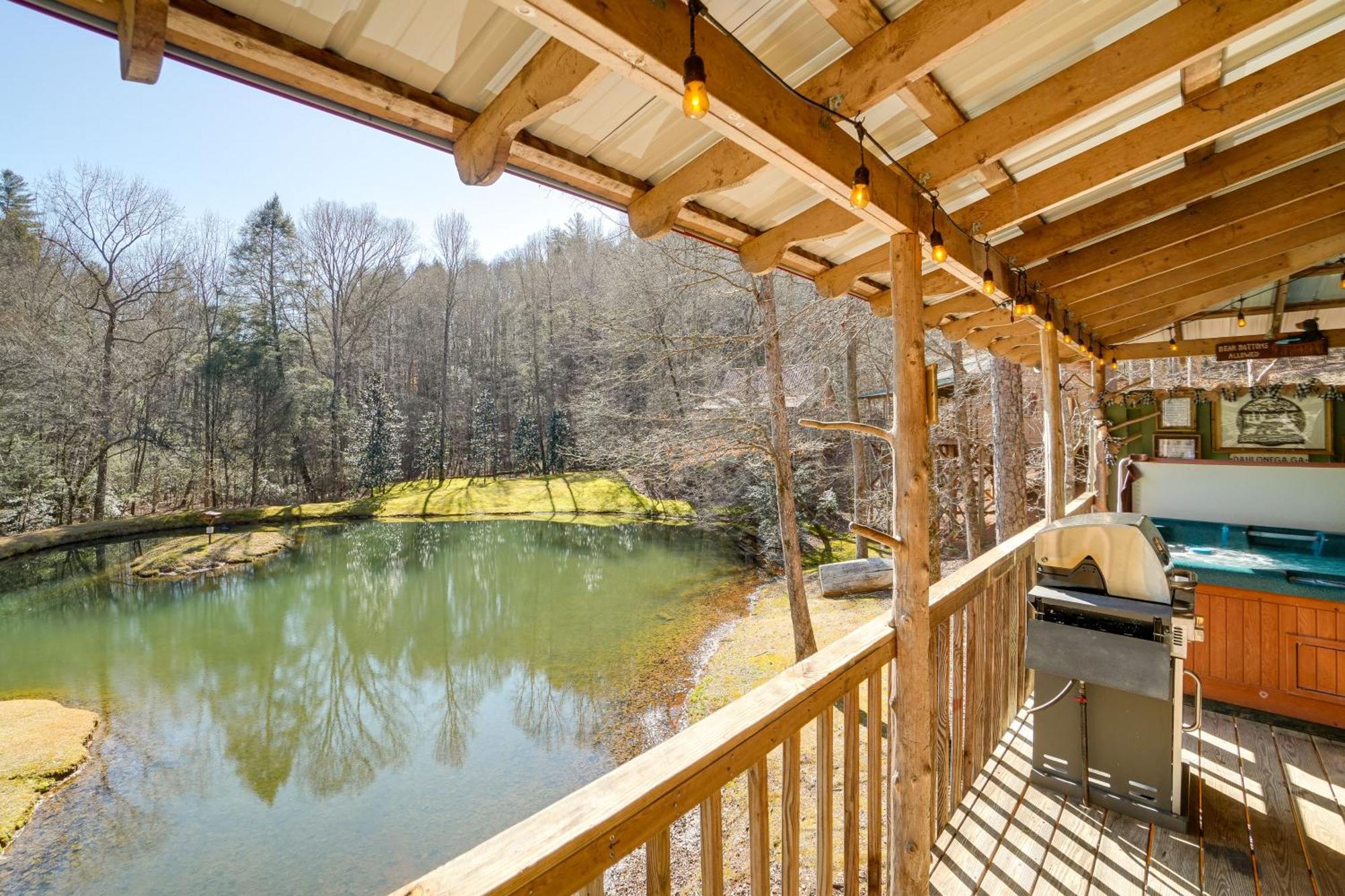 Secluded Family Retreat In Dahlonega With Hot Tub! Villa Eksteriør billede