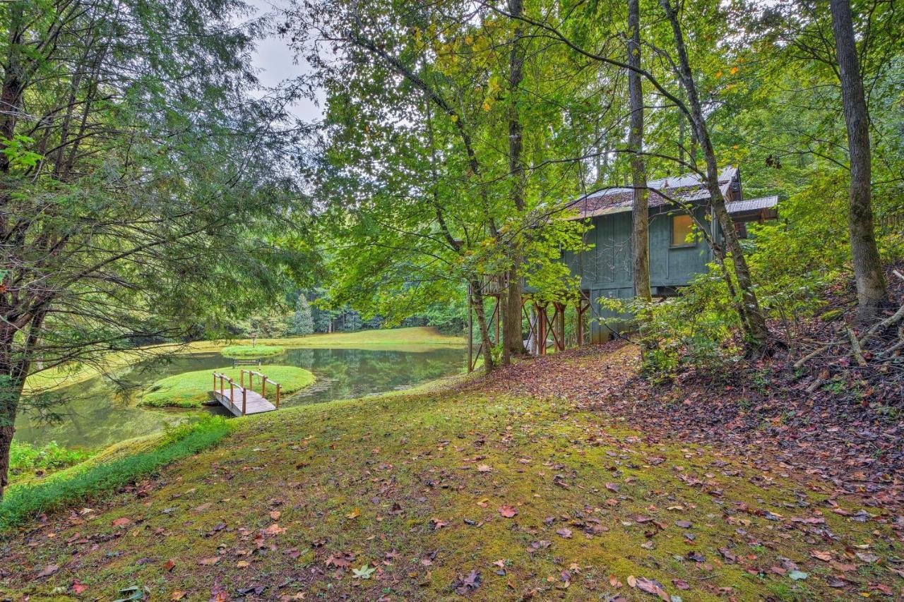 Secluded Family Retreat In Dahlonega With Hot Tub! Villa Eksteriør billede